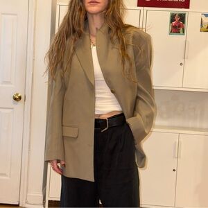 LOW CLASSIC Beige Wool Blazer